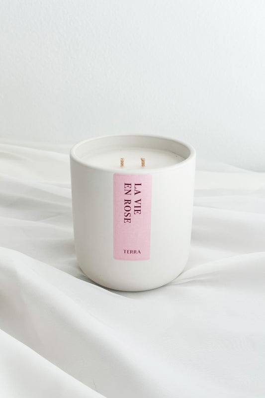 La Vie En Rose Ceramic Candle 3-Pack